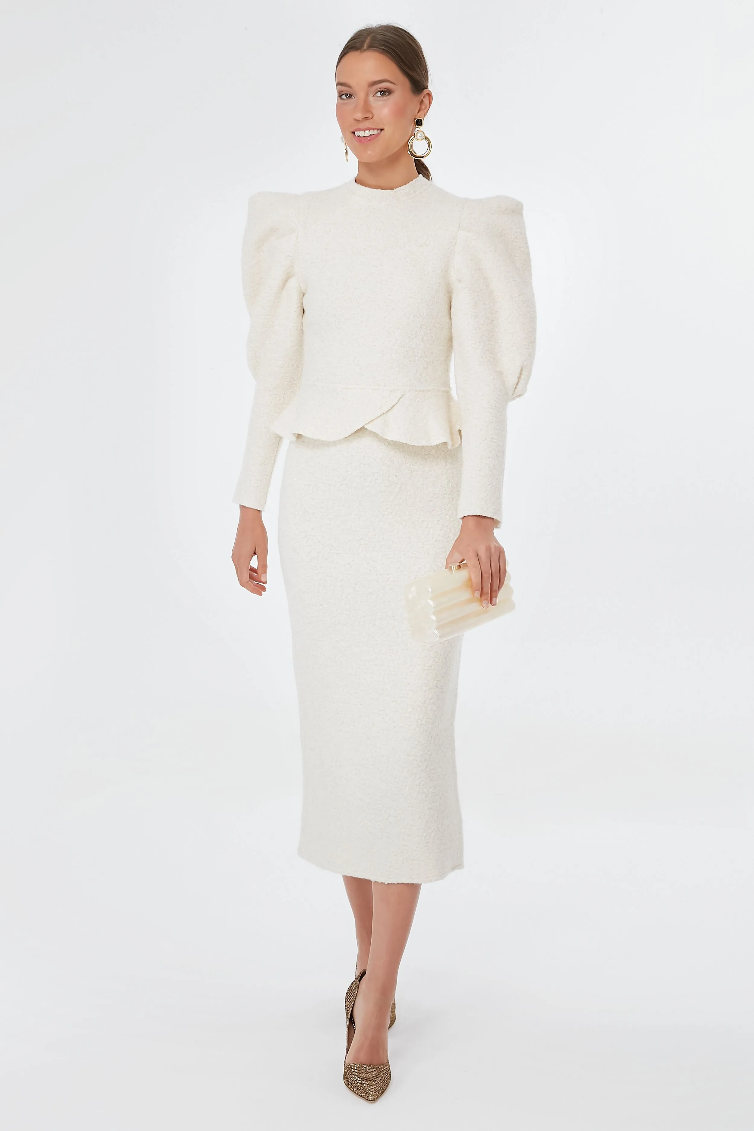 Off White Camille Sweater Midi Skirt