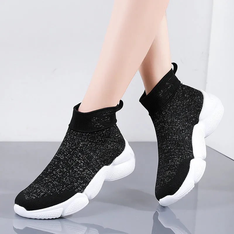 Owlkay High-top Leisure Sports Thick-soled Shoes