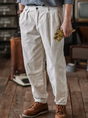 PLEATED CORDUROY PANT