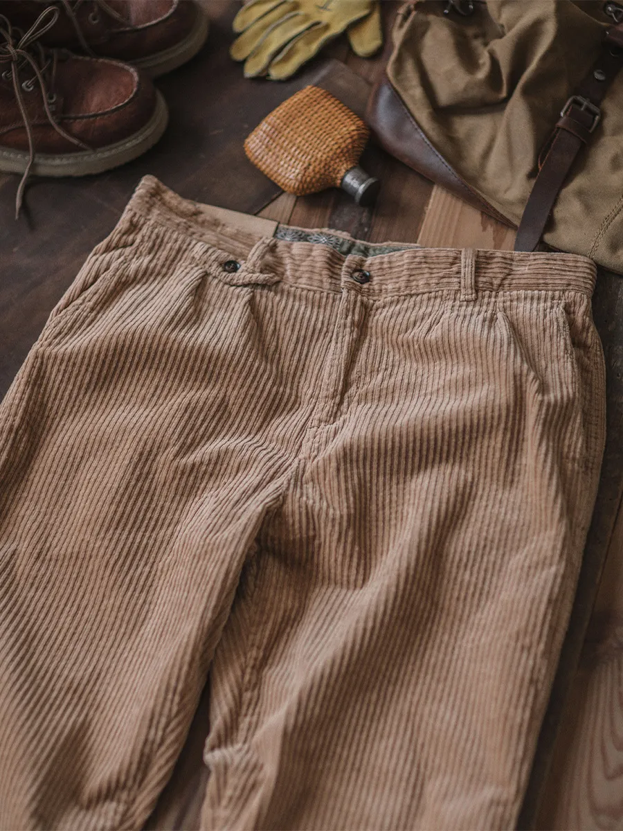 PLEATED CORDUROY PANT