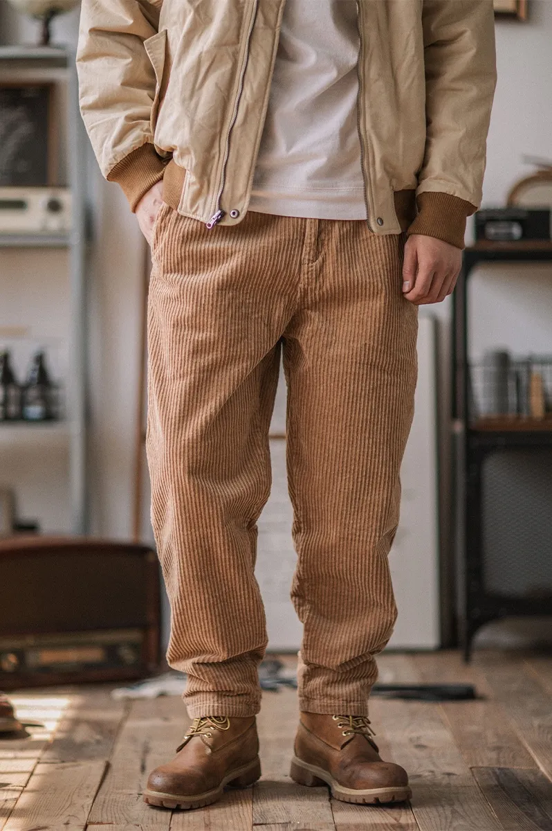 PLEATED CORDUROY PANT