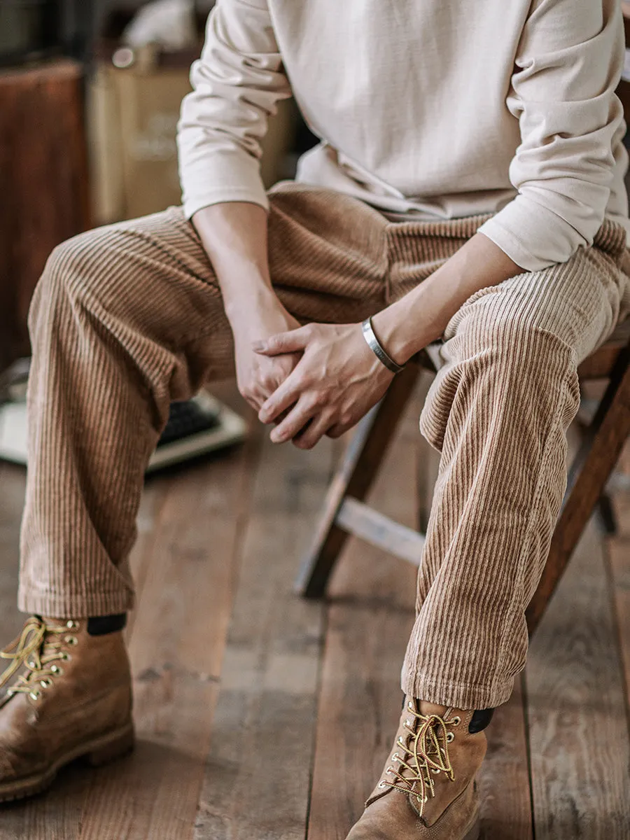 PLEATED CORDUROY PANT