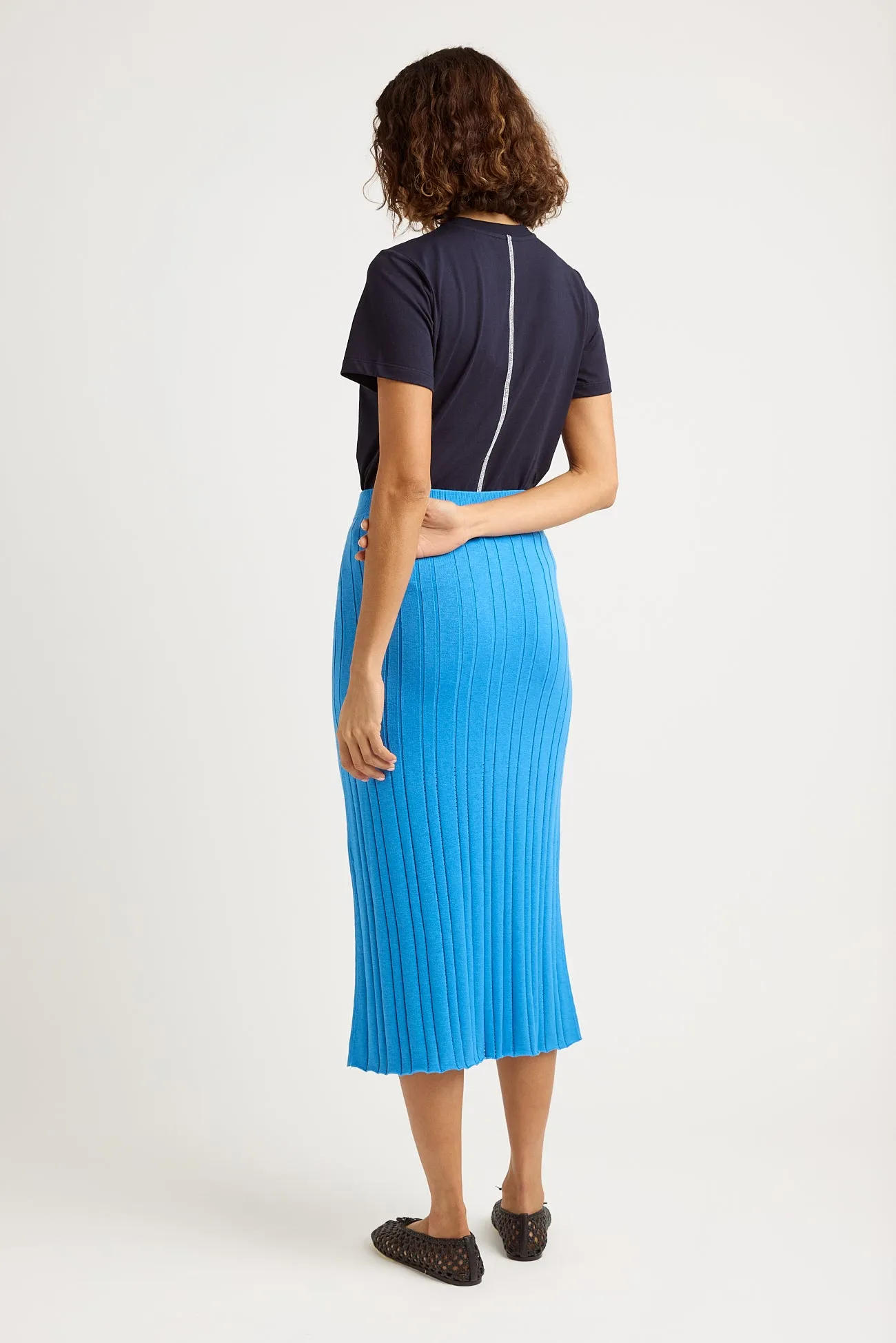 POINTELLE KNIT SKIRT