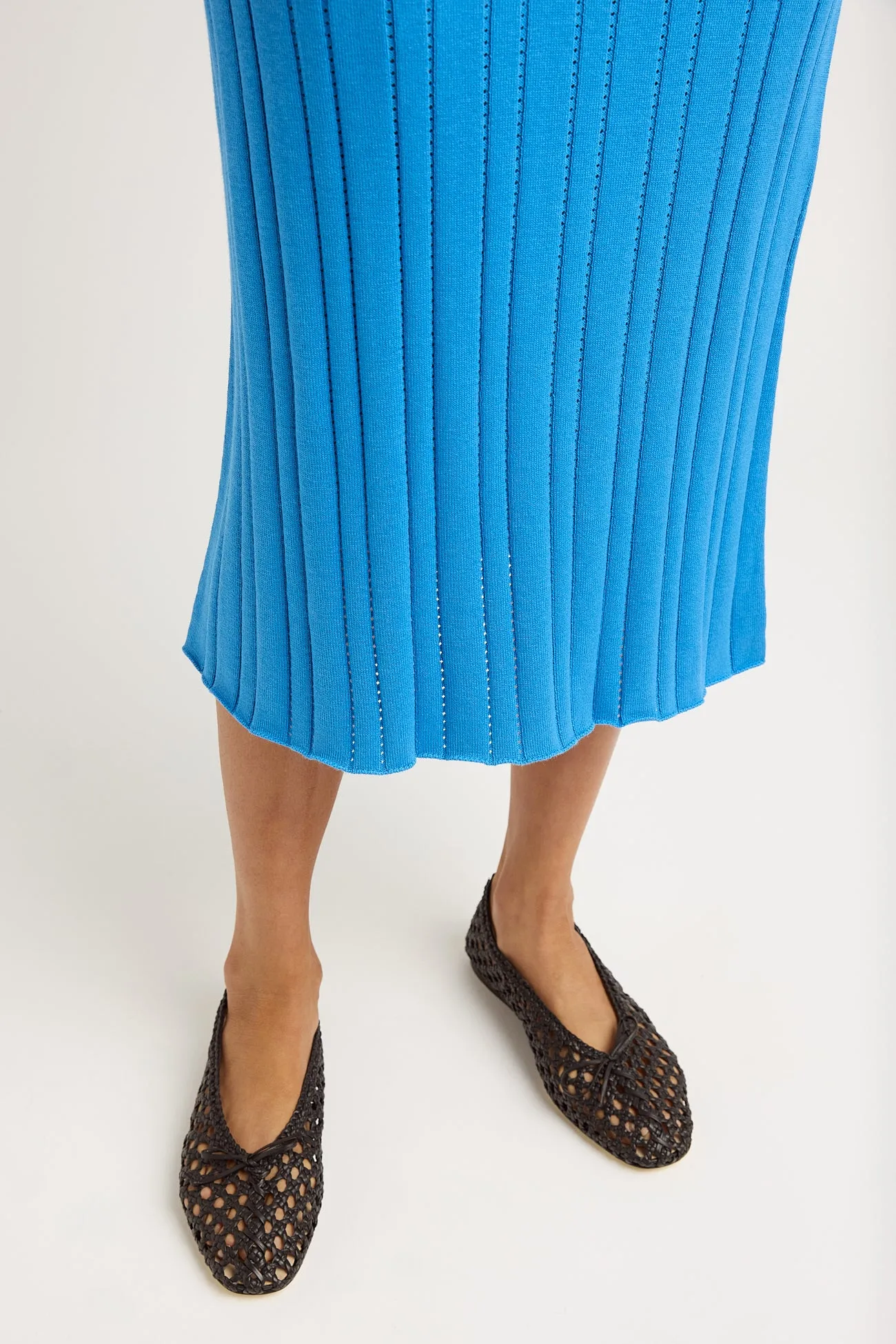 POINTELLE KNIT SKIRT