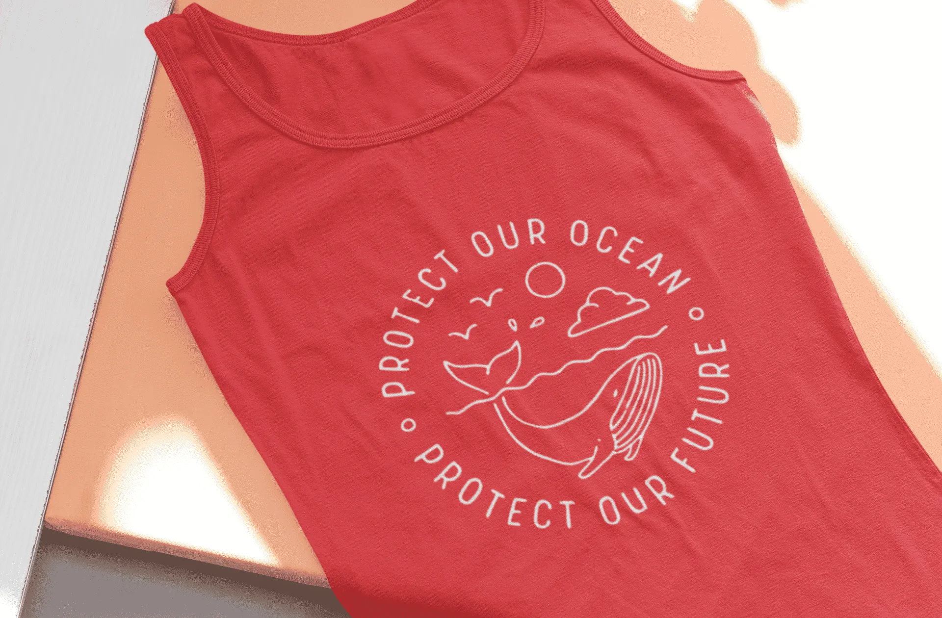 Protect our Ocean, Protect our Future | Inspire Organic Ladies Tank Top