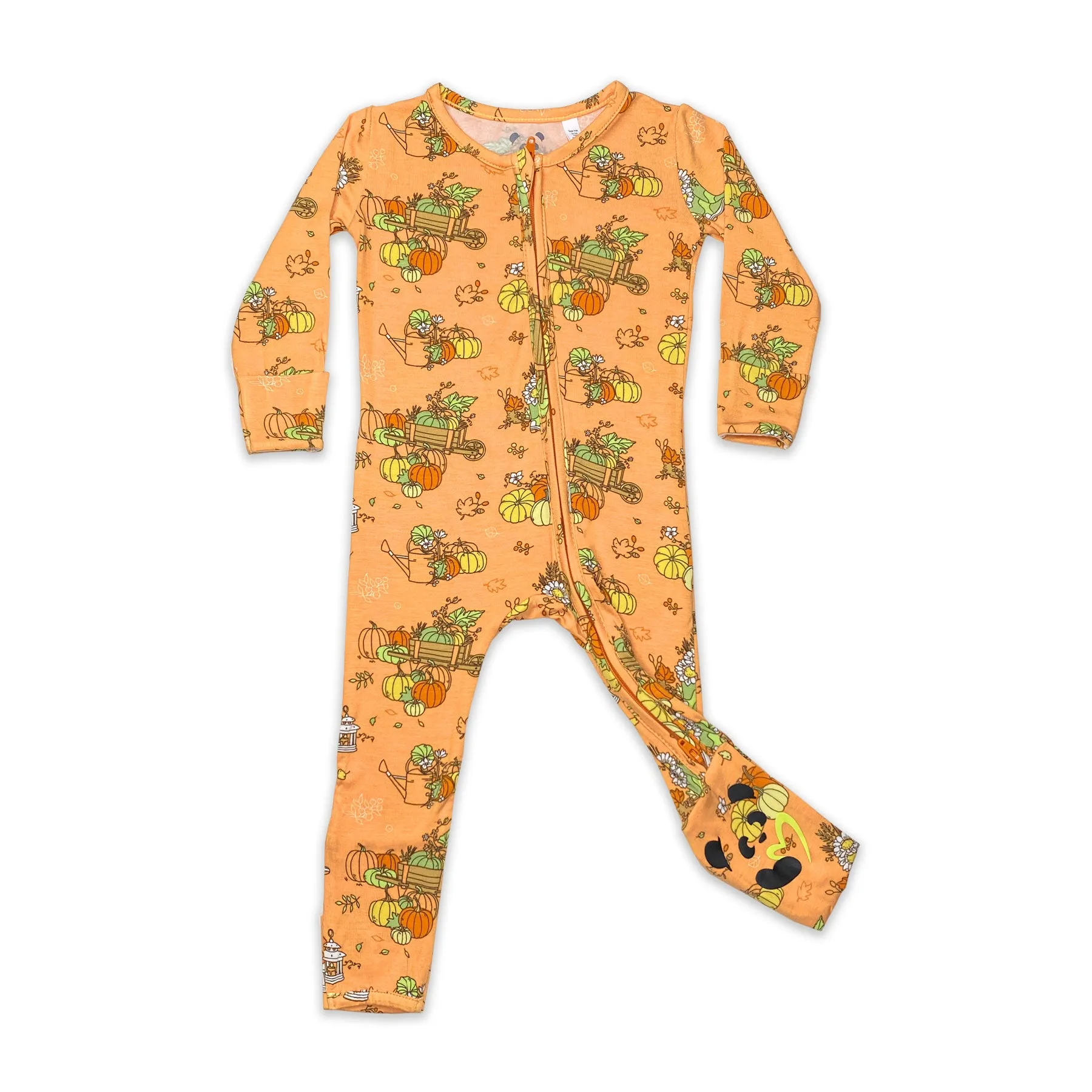 Pumpkin Bamboo Convertible Footie