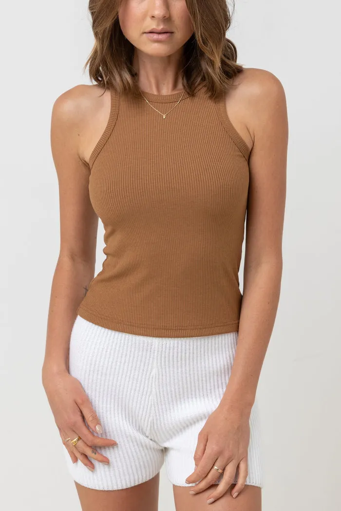 Rhythm Classic Tank Top - Caramel