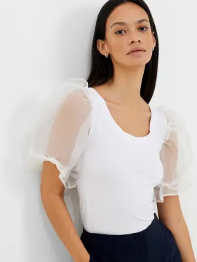 Rosana Cotton Mix Organza Top