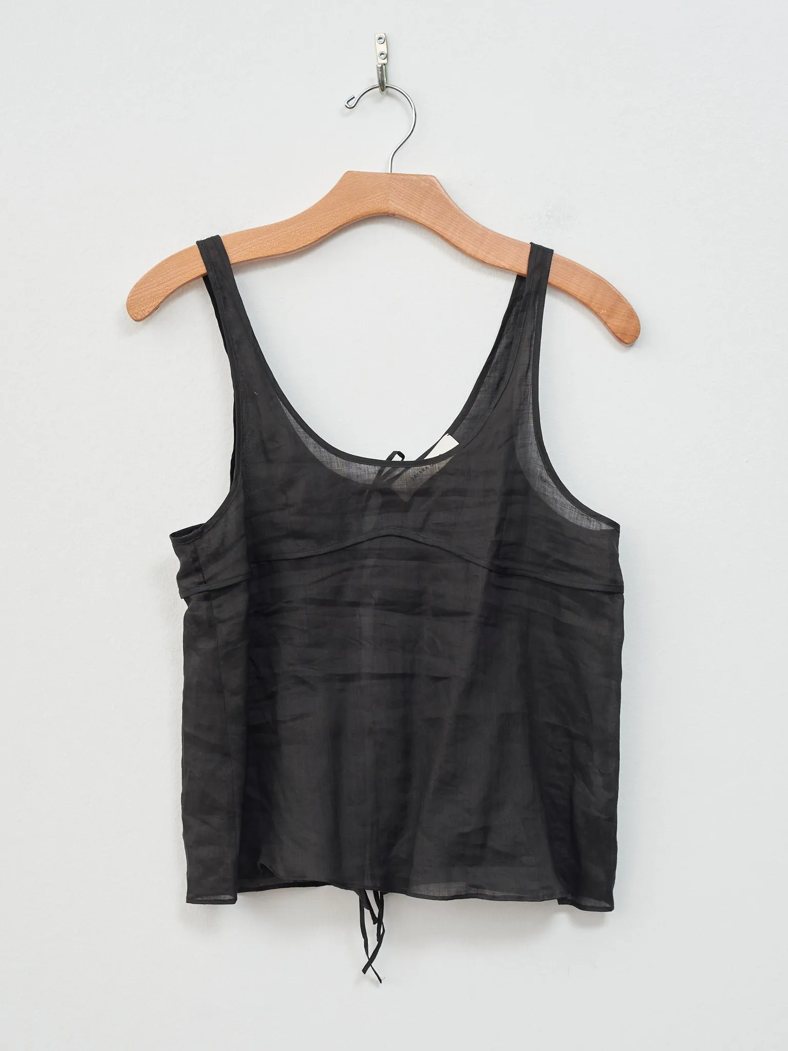 Sheer Tank Top - Black