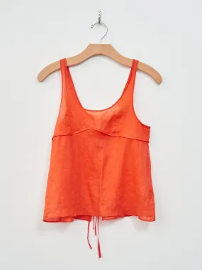 Sheer Tank Top - Orange