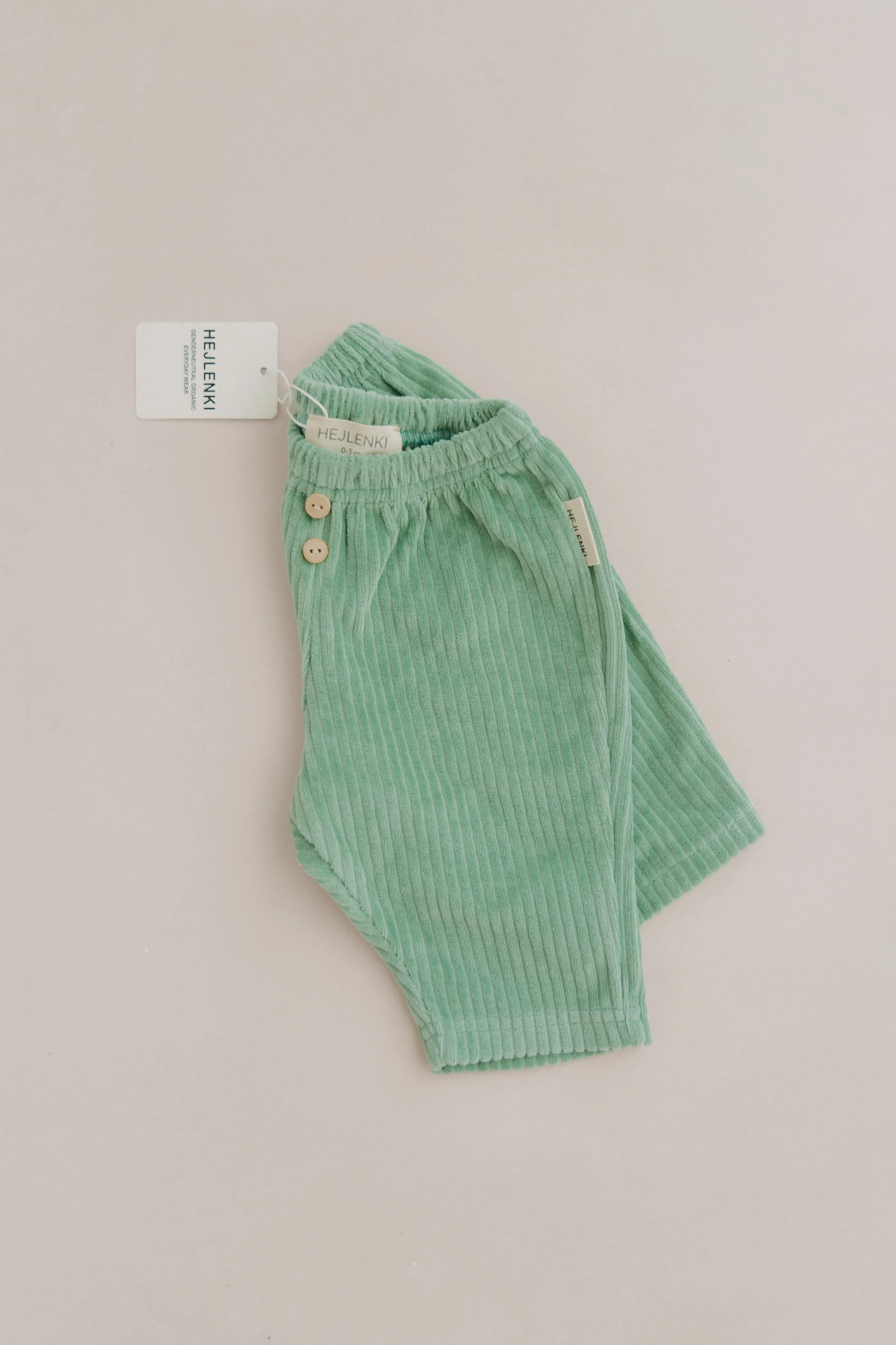 SOFT CORDUROY PANTS GREEN