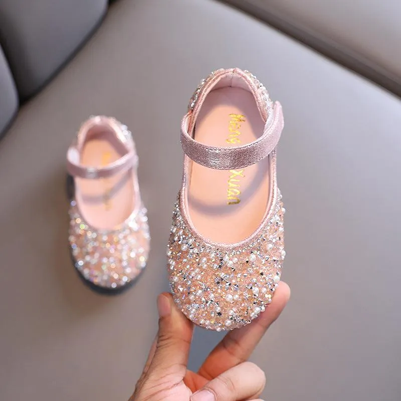 Sparkling Crystal Princess Shoes Little Princess's Dream Rhinestone Shoes Make Every Girl the Shining Star