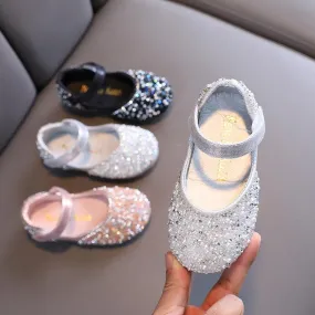 Sparkling Crystal Princess Shoes Little Princess's Dream Rhinestone Shoes Make Every Girl the Shining Star