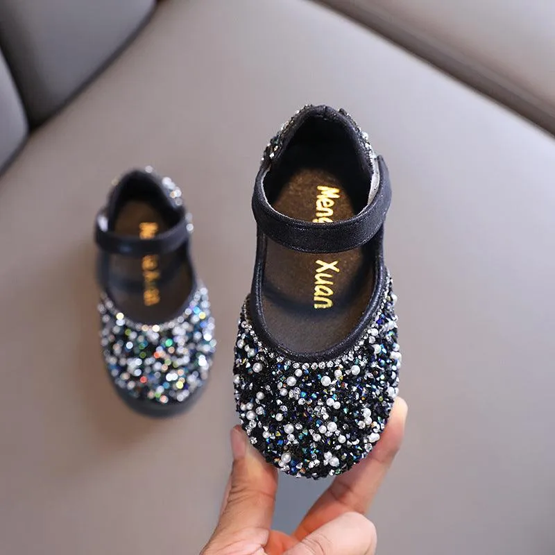 Sparkling Crystal Princess Shoes Little Princess's Dream Rhinestone Shoes Make Every Girl the Shining Star