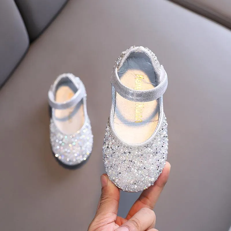 Sparkling Crystal Princess Shoes Little Princess's Dream Rhinestone Shoes Make Every Girl the Shining Star