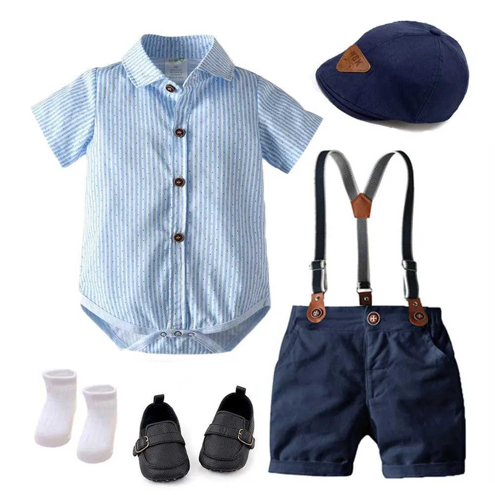 Summer Party Dress for Baby Boys - 7 pieces set