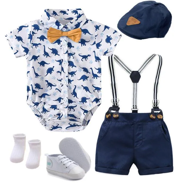 Summer Party Dress for Baby Boys - 7 pieces set