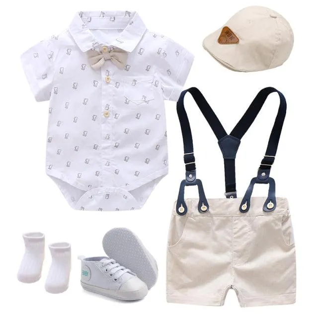 Summer Party Dress for Baby Boys - 7 pieces set