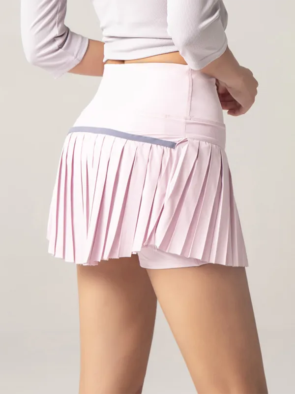 TEEK - Quick-Drying Pocketed Culotte Sports Shorts Tennis Pleated Skirt