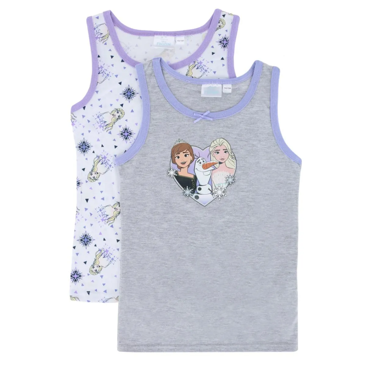 Textiel Trade Girl's Disney Frozen Tank Top (2 Pack)