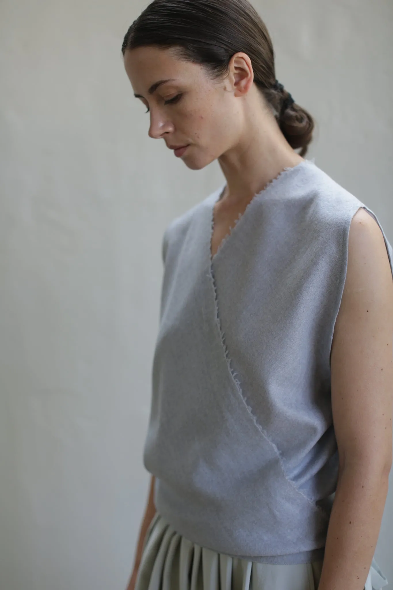 The X Blouse | Mist