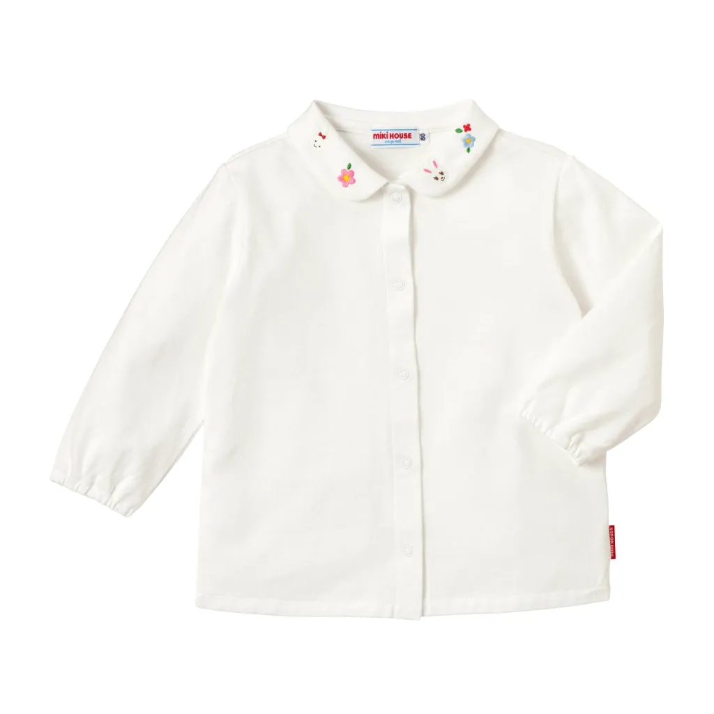 Usako Bunny Blossom Embroidered Blouse