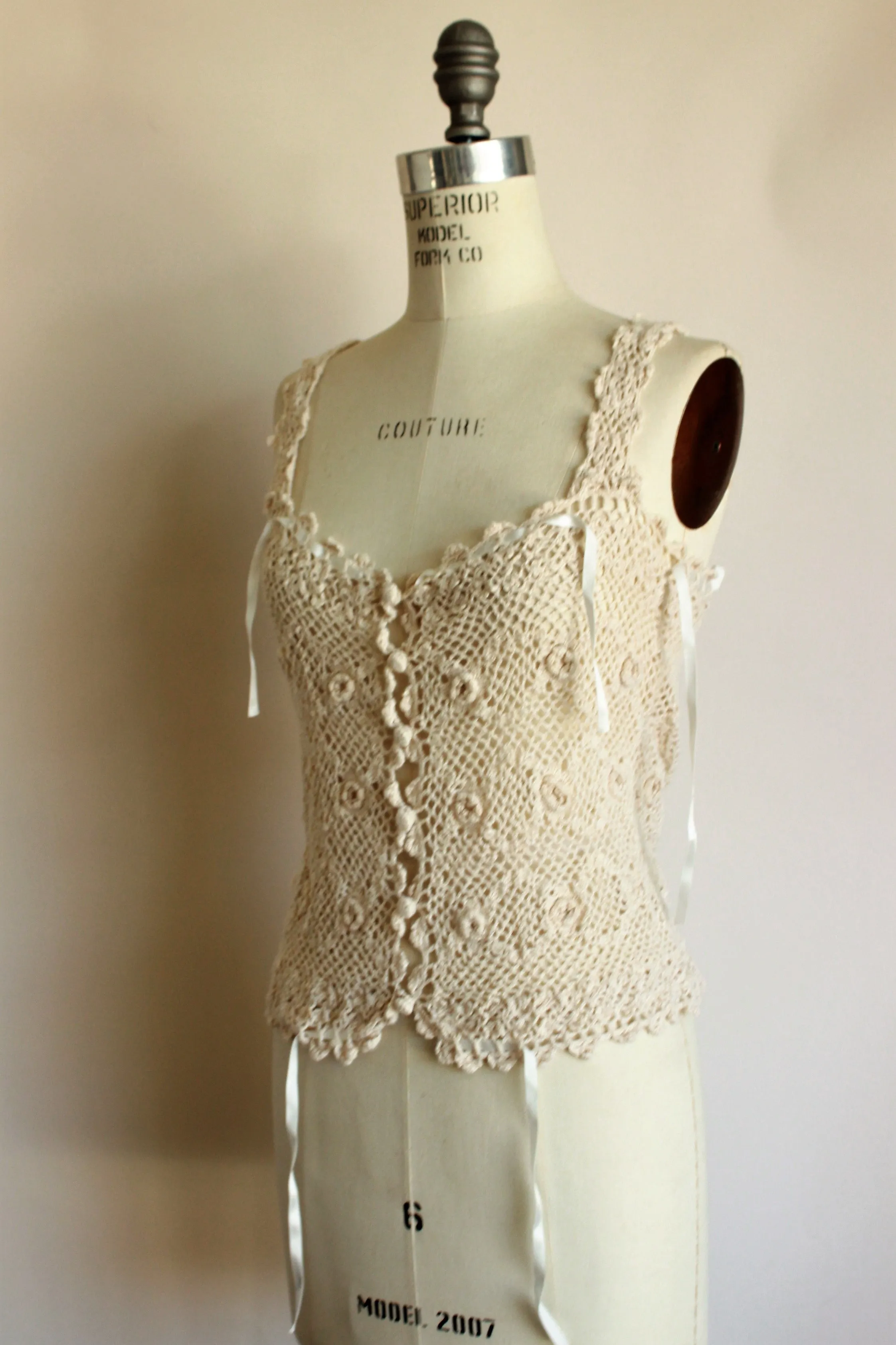 Vintage 1990s Crochet Betsey Johnson Top