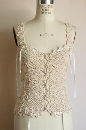 Vintage 1990s Crochet Betsey Johnson Top