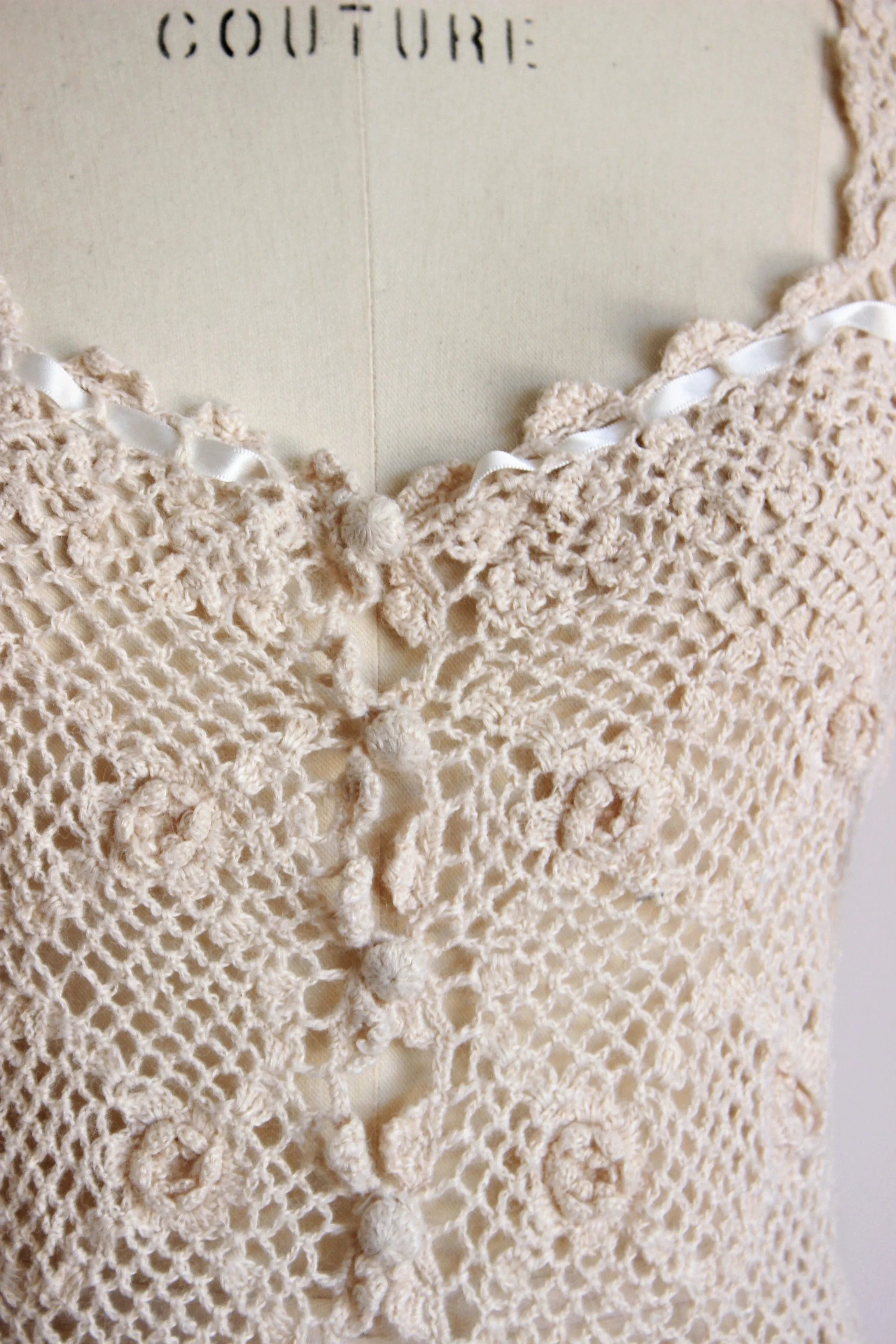 Vintage 1990s Crochet Betsey Johnson Top