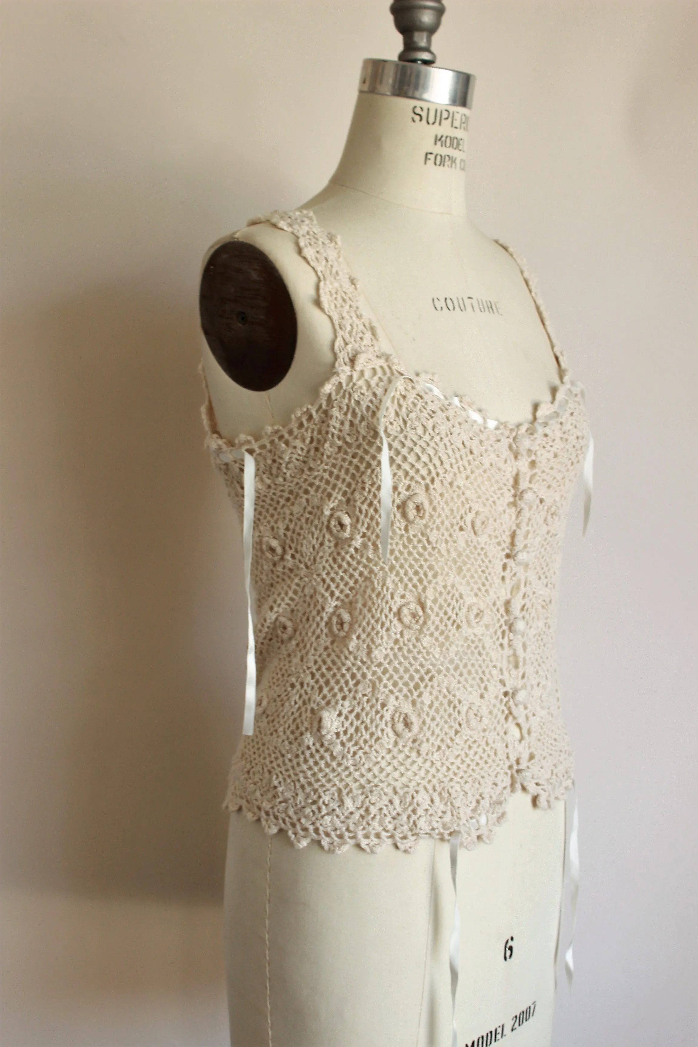 Vintage 1990s Crochet Betsey Johnson Top