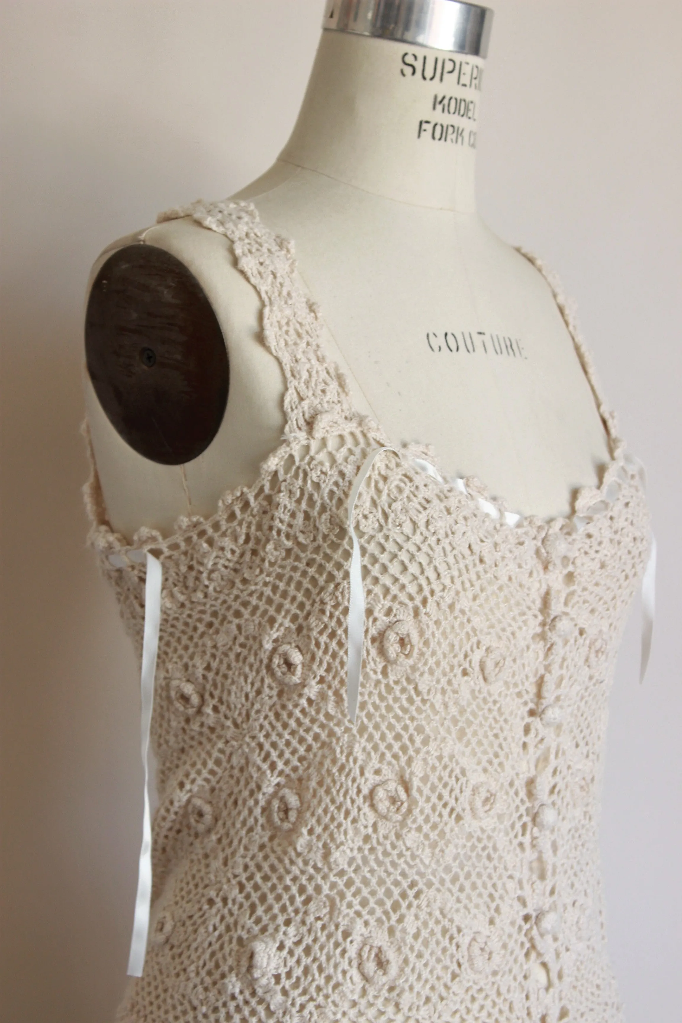 Vintage 1990s Crochet Betsey Johnson Top