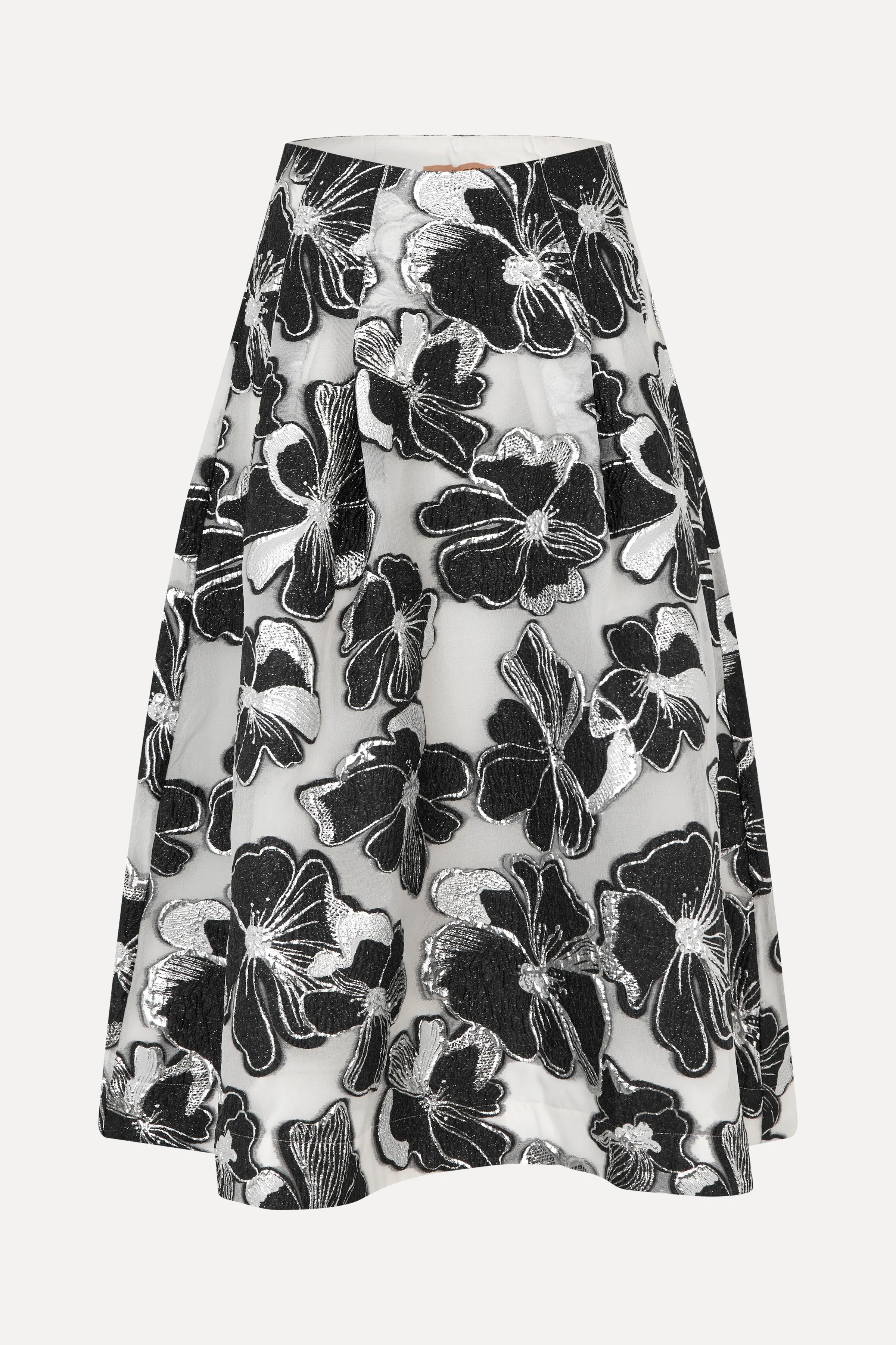 Voluminous Midi Skirt - Anemone Jacquard