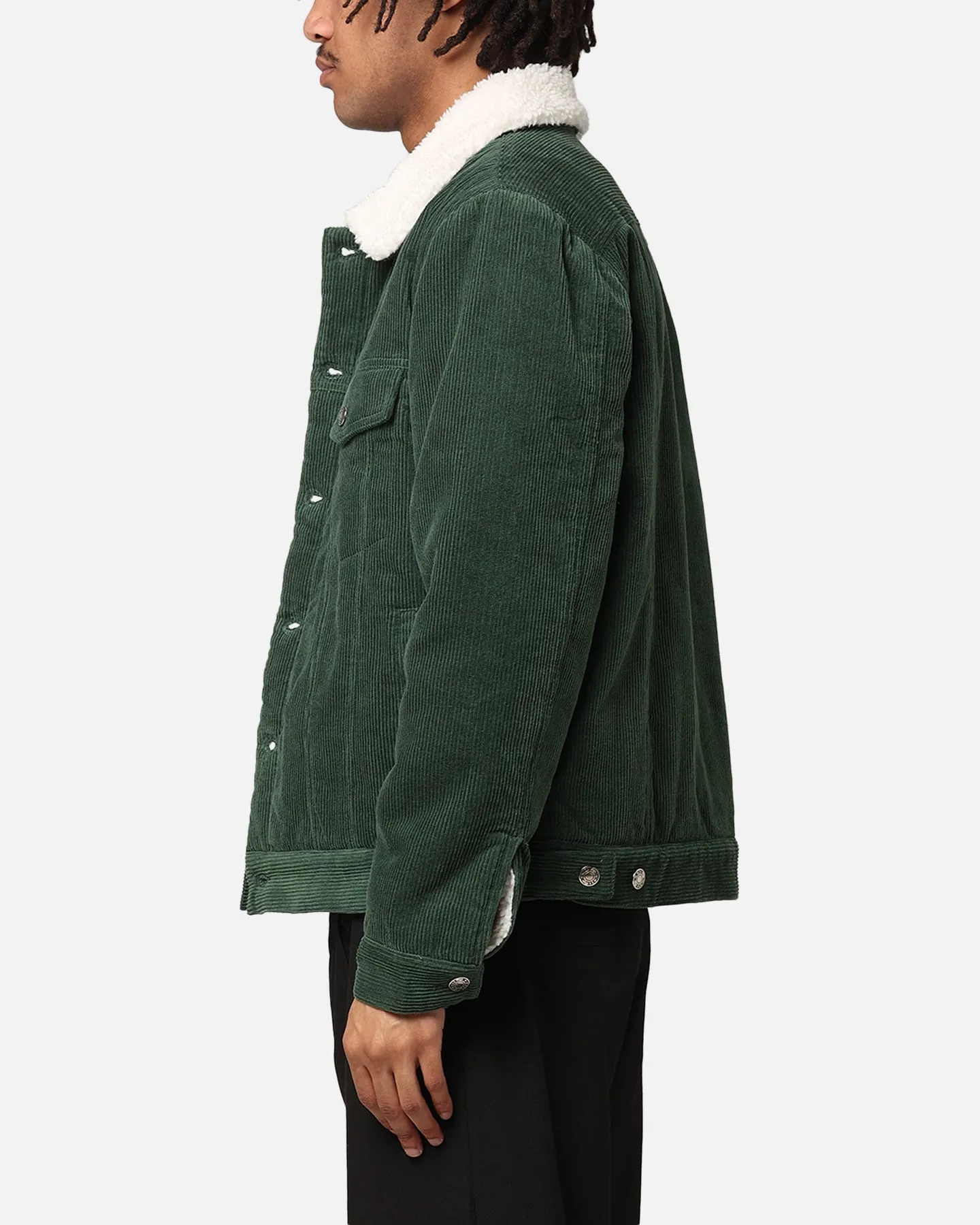 XXIII Chelsea Corduroy Sherpa Jacket Dark Green