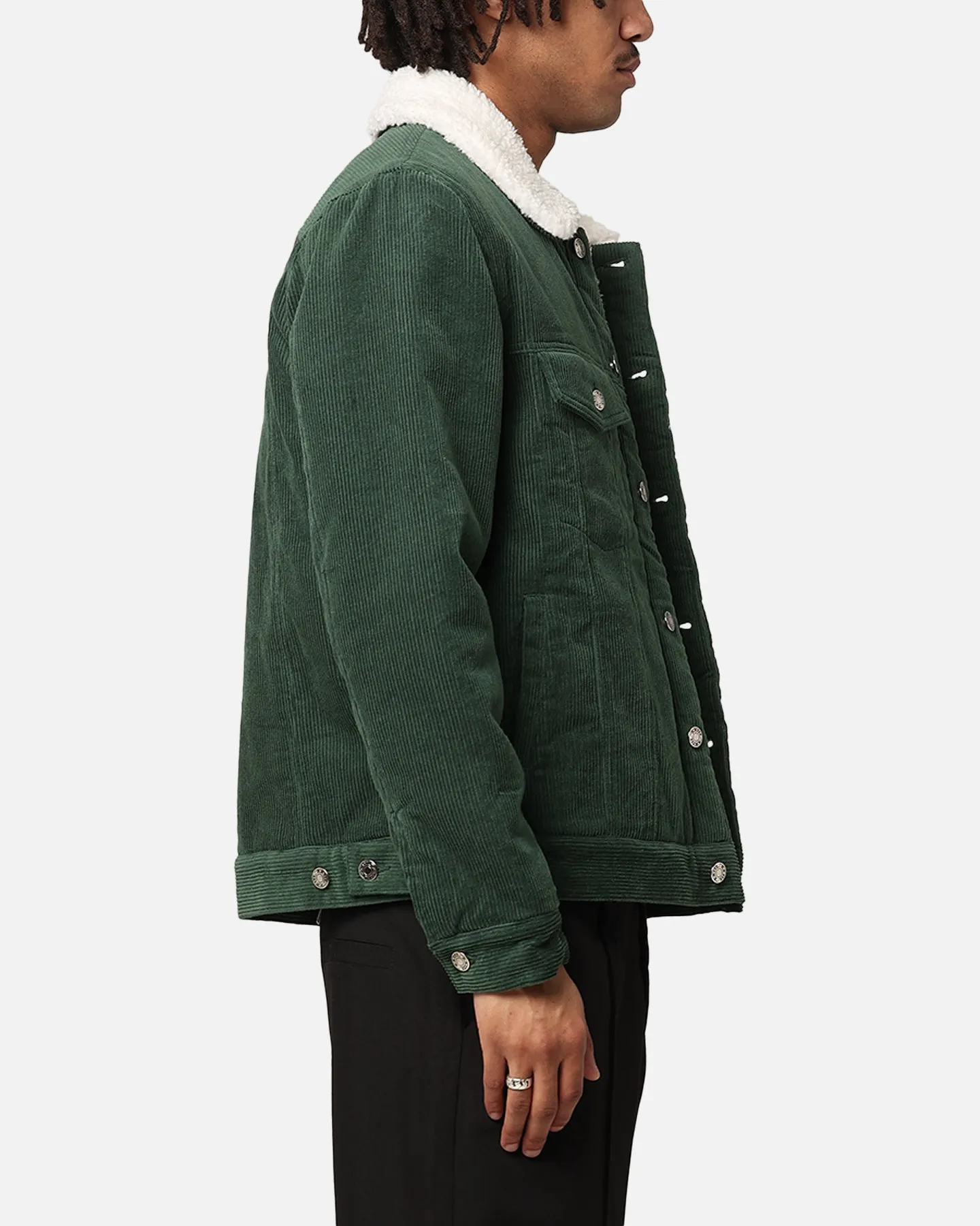 XXIII Chelsea Corduroy Sherpa Jacket Dark Green