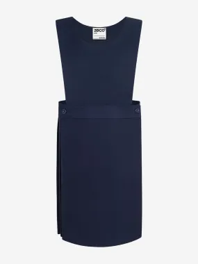 Zeco Girls School Pinafore Dress in Navy